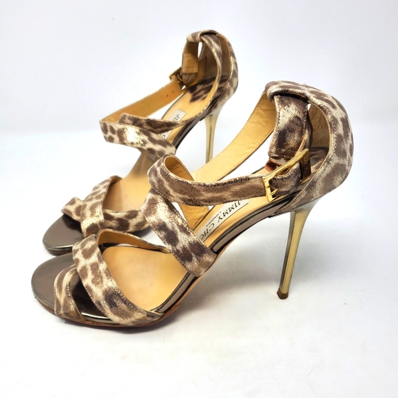 Jimmy Choo Nude Leather Pumps - Picture 1 of 8